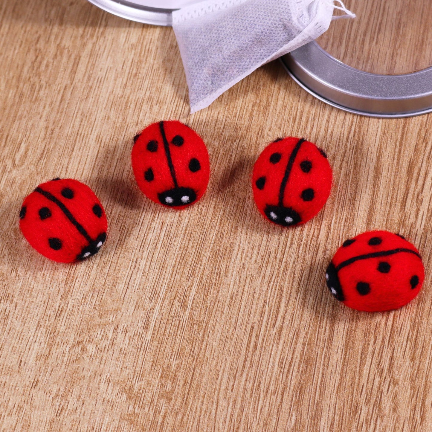 Felted Ladybug Tin Set