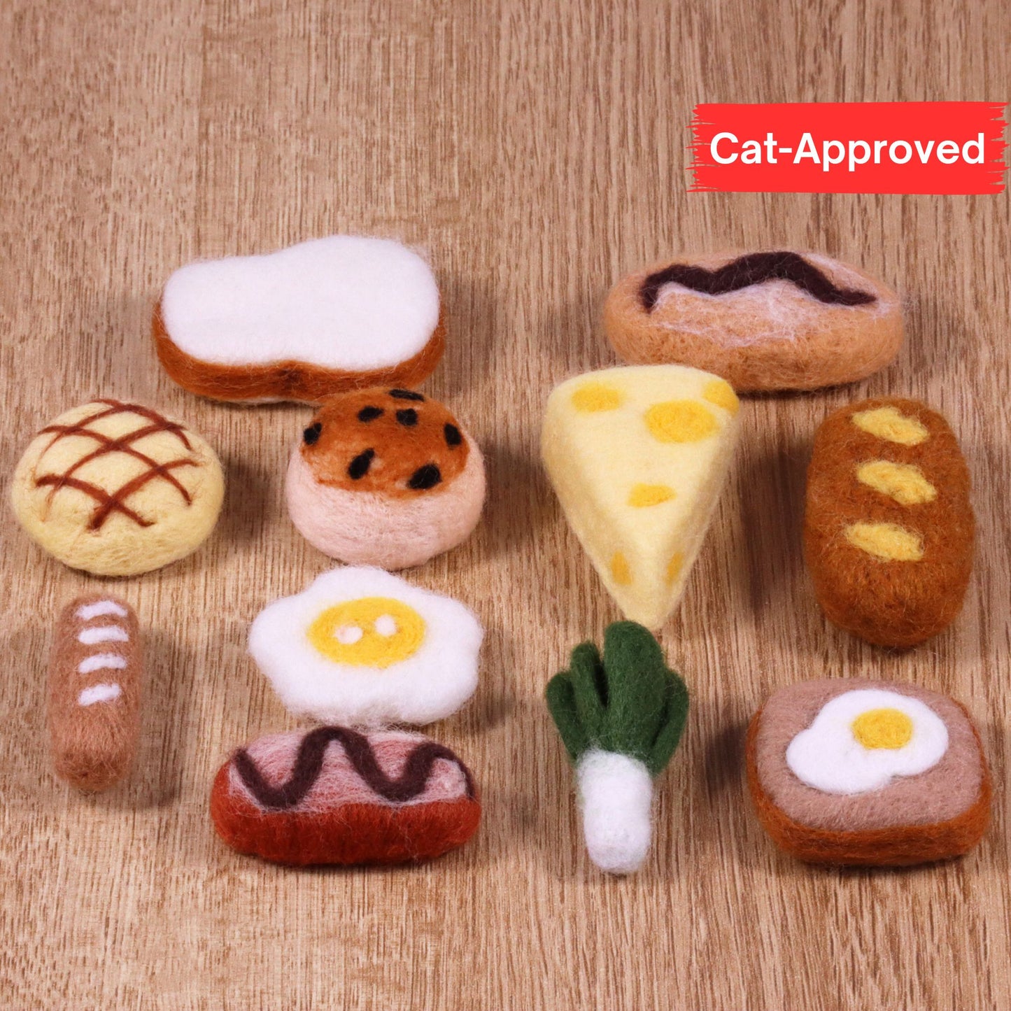 Felted Food-shaped Tin Set