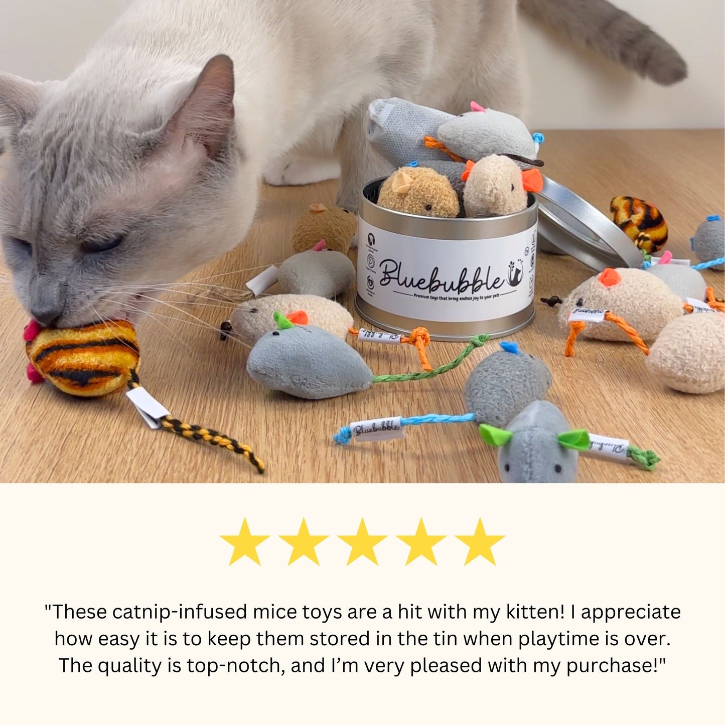 Catnip Mice Toy Set