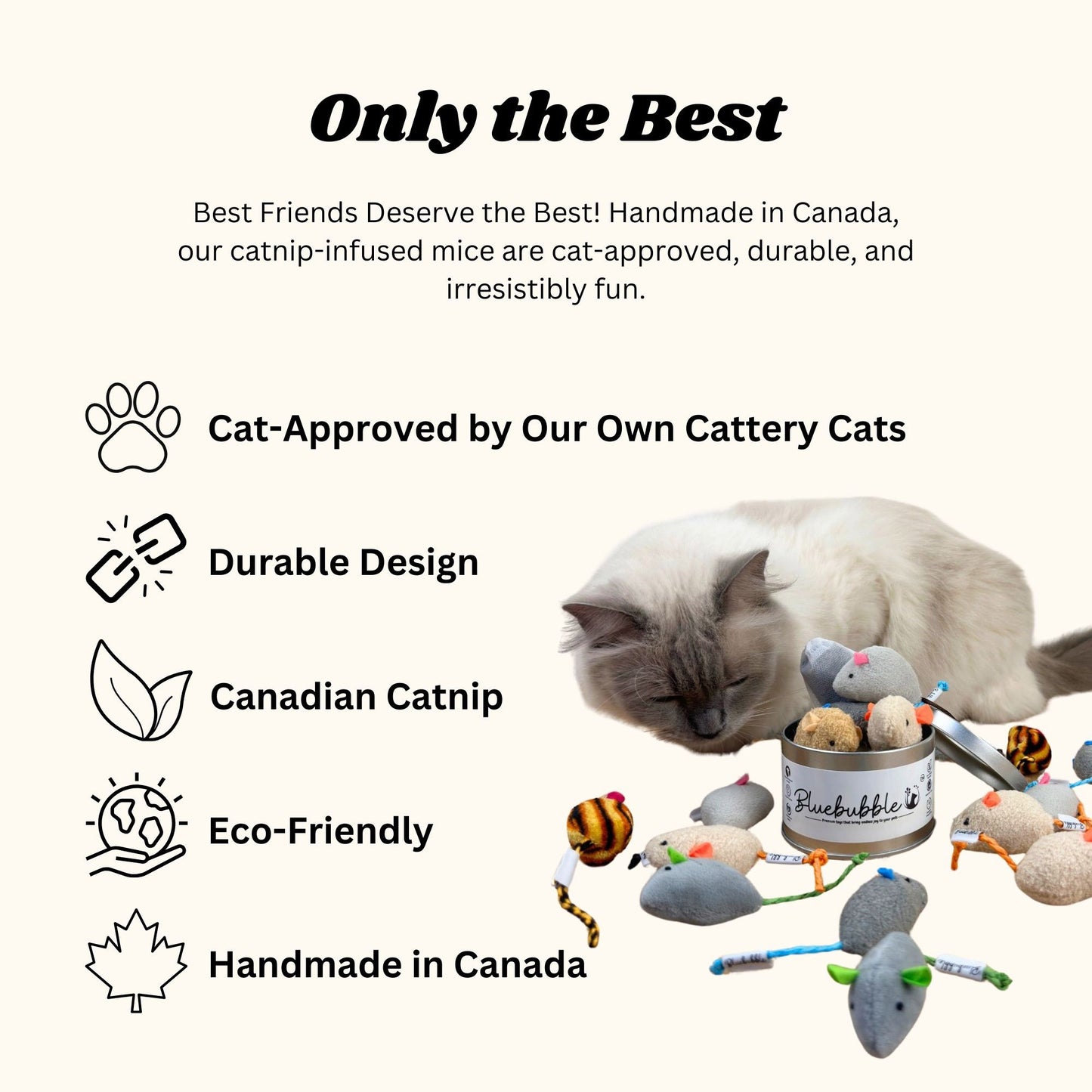 Catnip Mice Toy Set