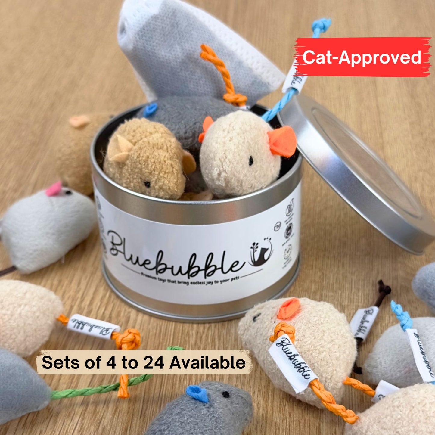 Catnip Mice Toy Set