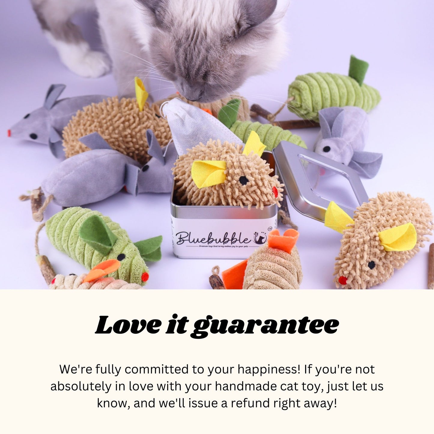 Large Catnip Mice Tin Set