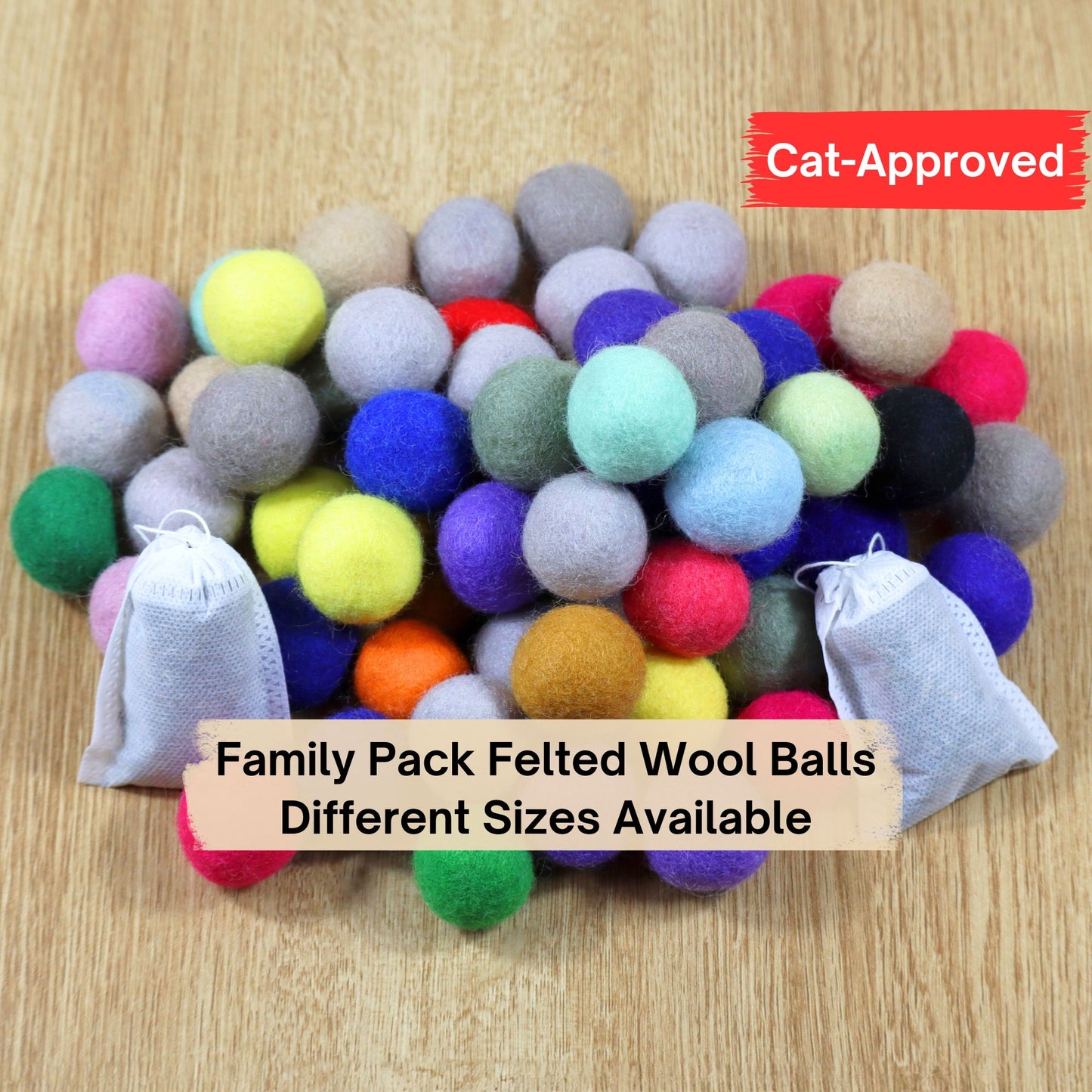 Family Pack Felted Balls
