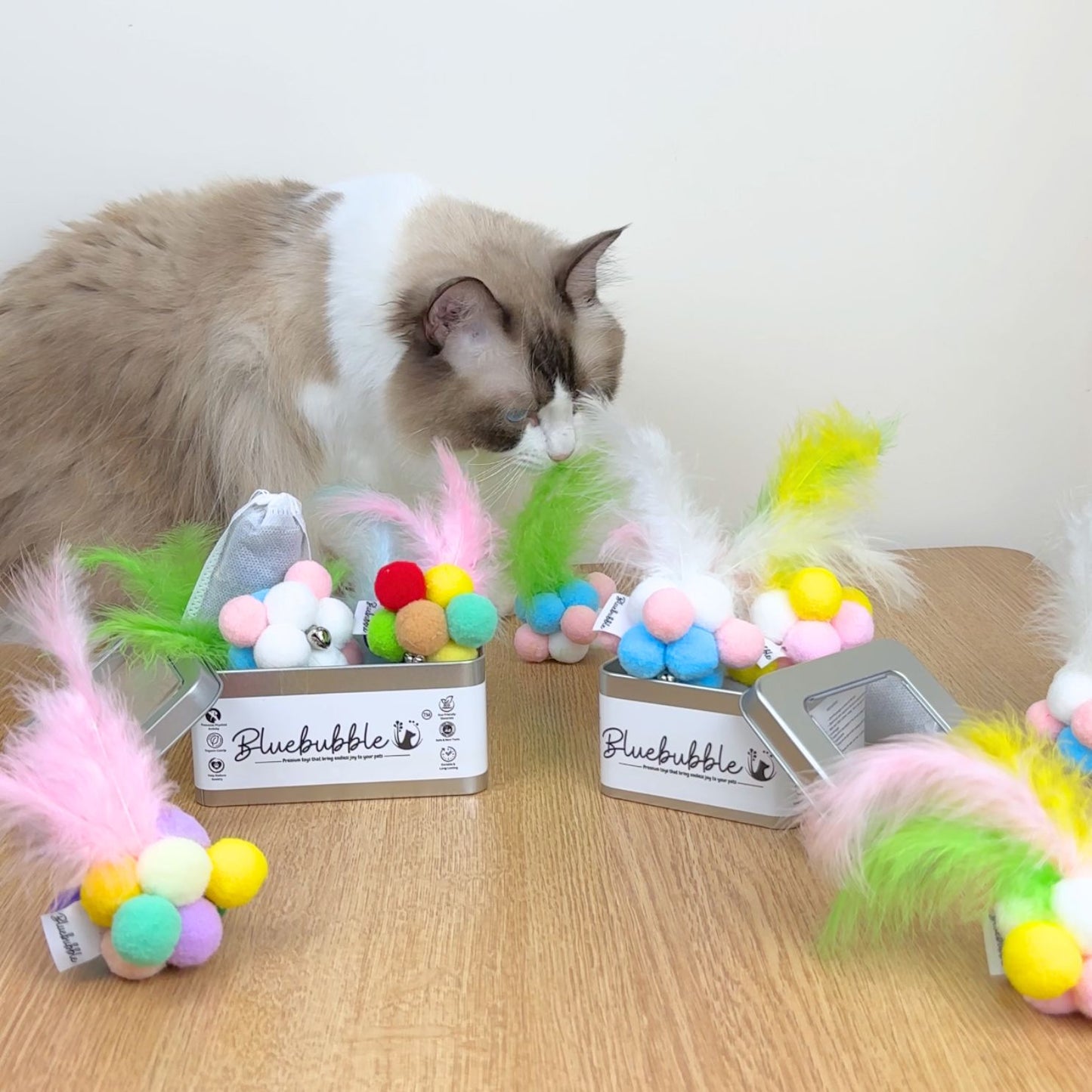 Feather Balls with Bell