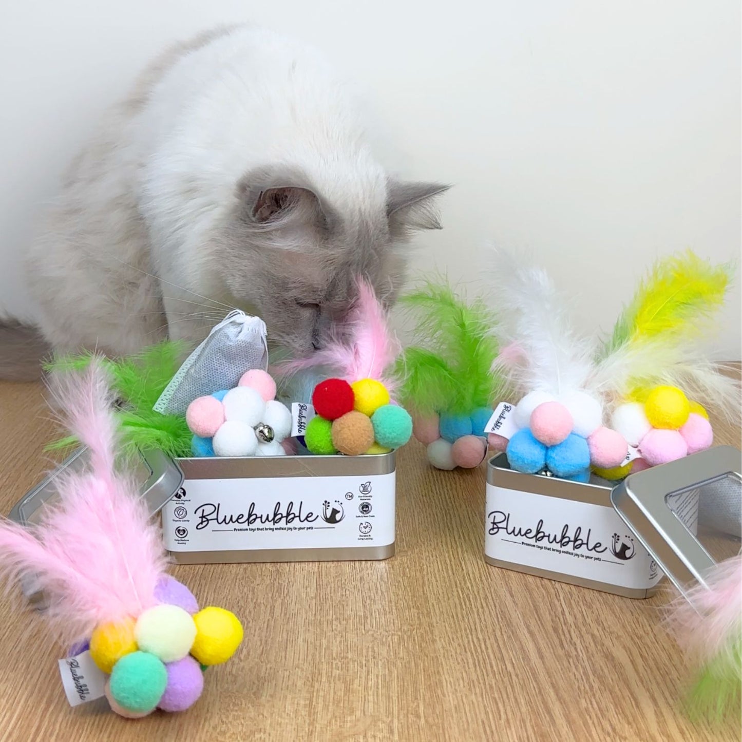Feather Balls with Bell