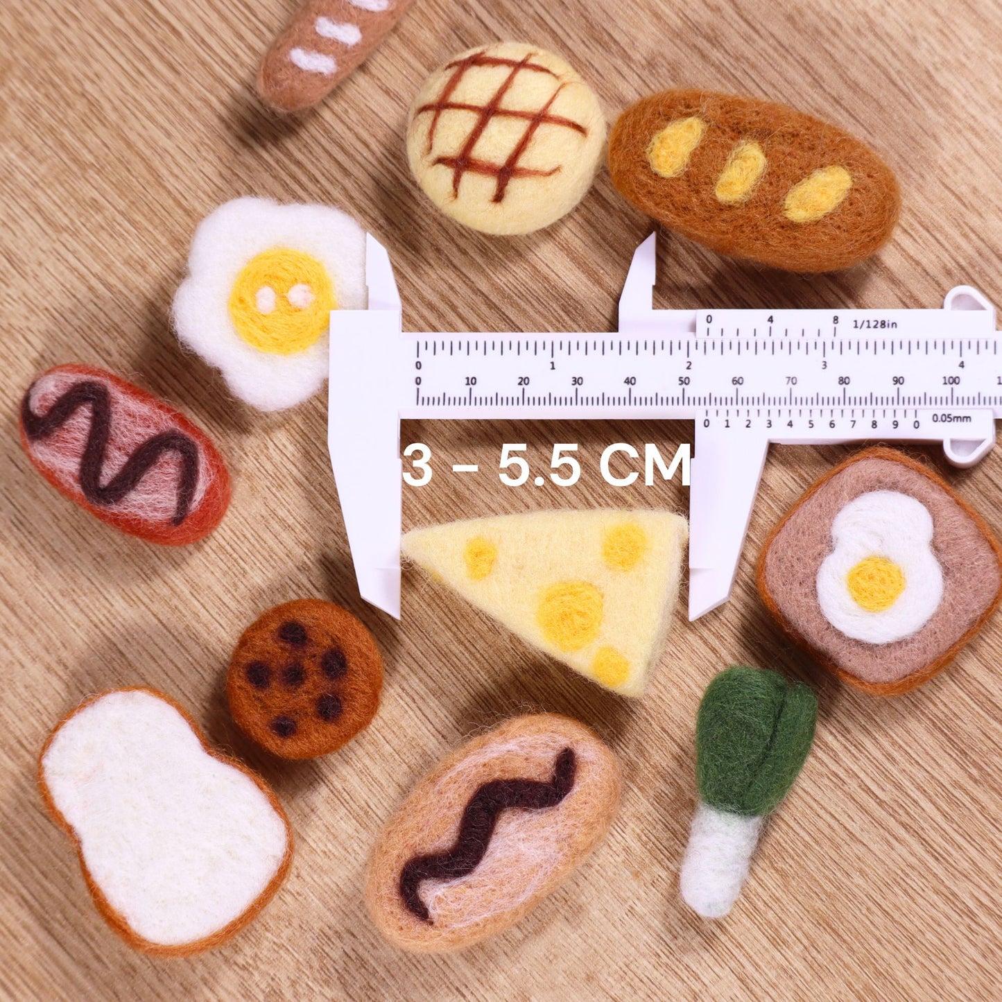Felted Food-shaped Tin Set