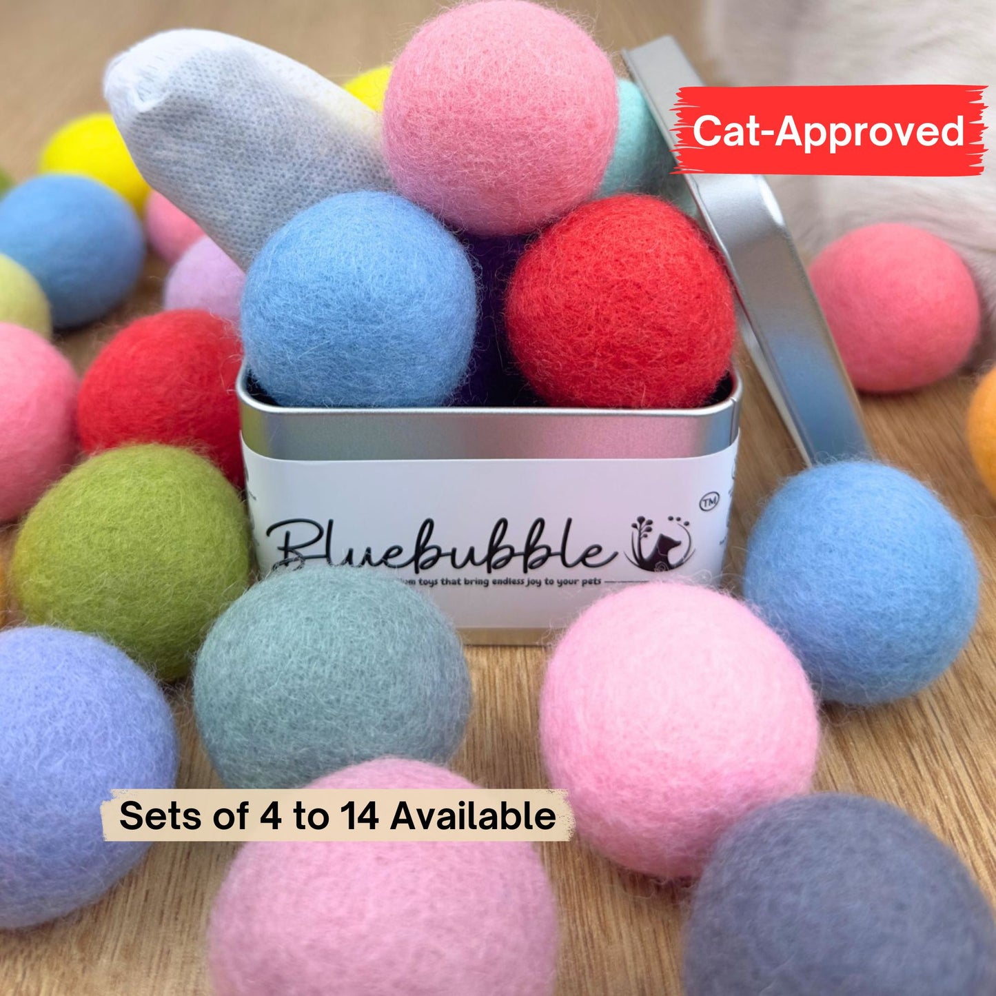 4cm Wool Felted Balls