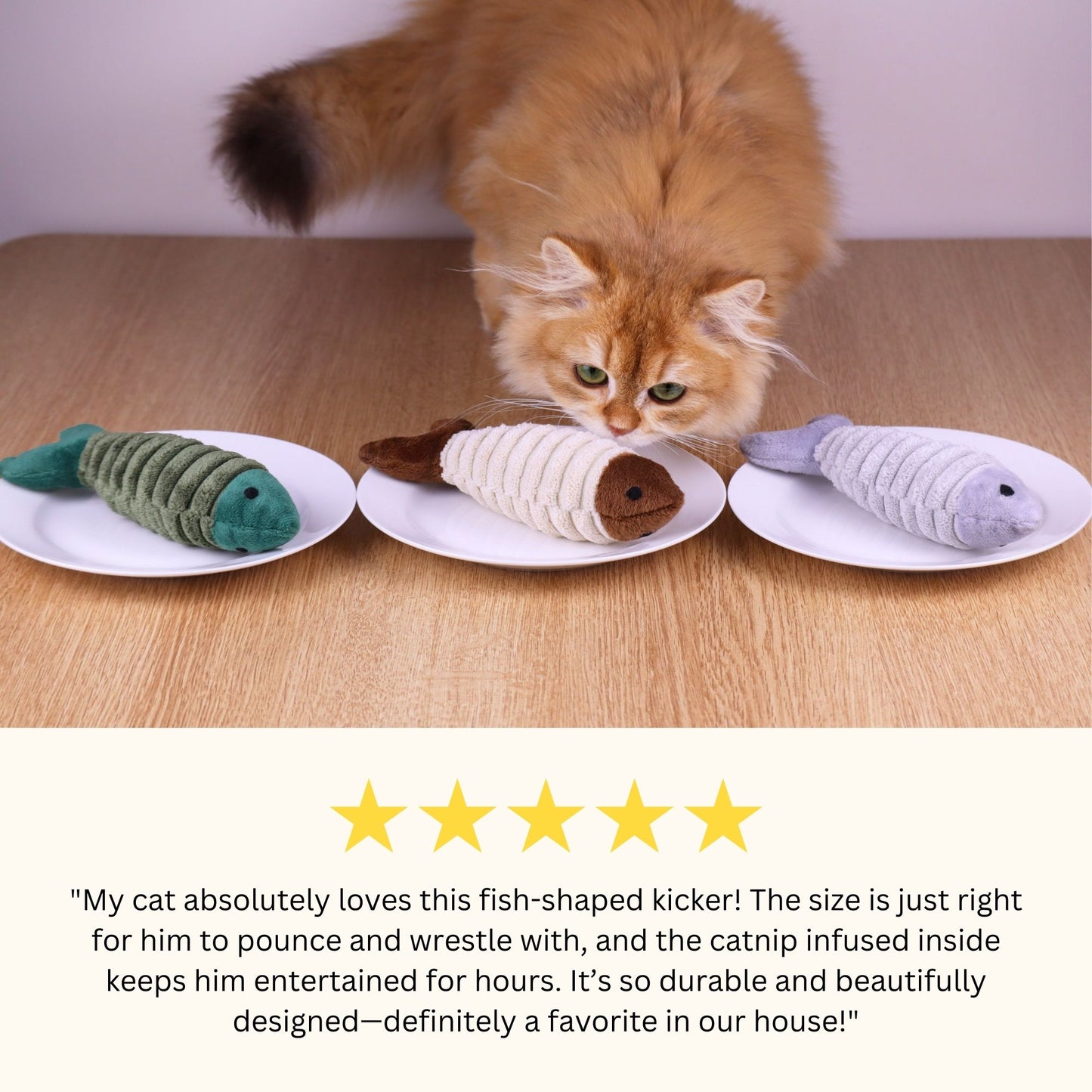 Cat Toy Fish Cuddle Kicker