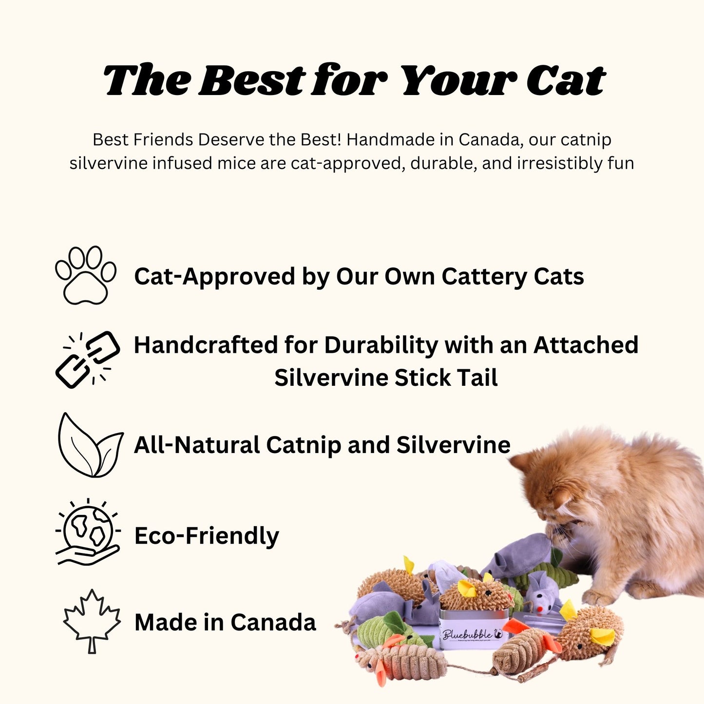 Grand coffret de souris à l'herbe à chat
