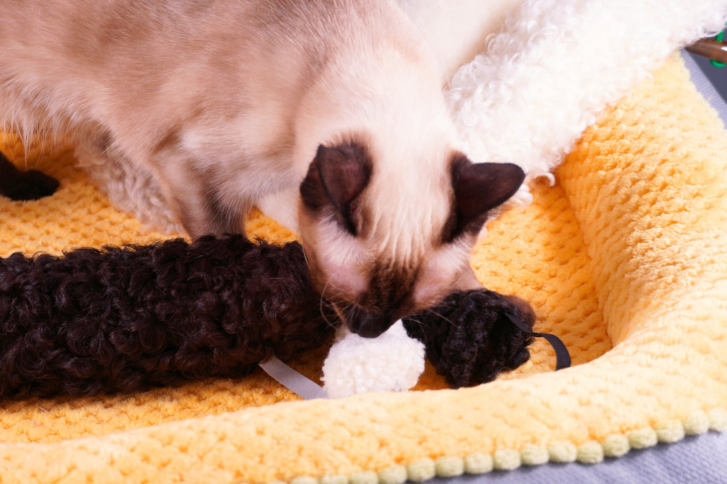 Jumbo Sheepskin Wool Kicker Toy Set