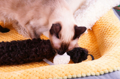 Jumbo Sheepskin Wool Kicker Toy Set