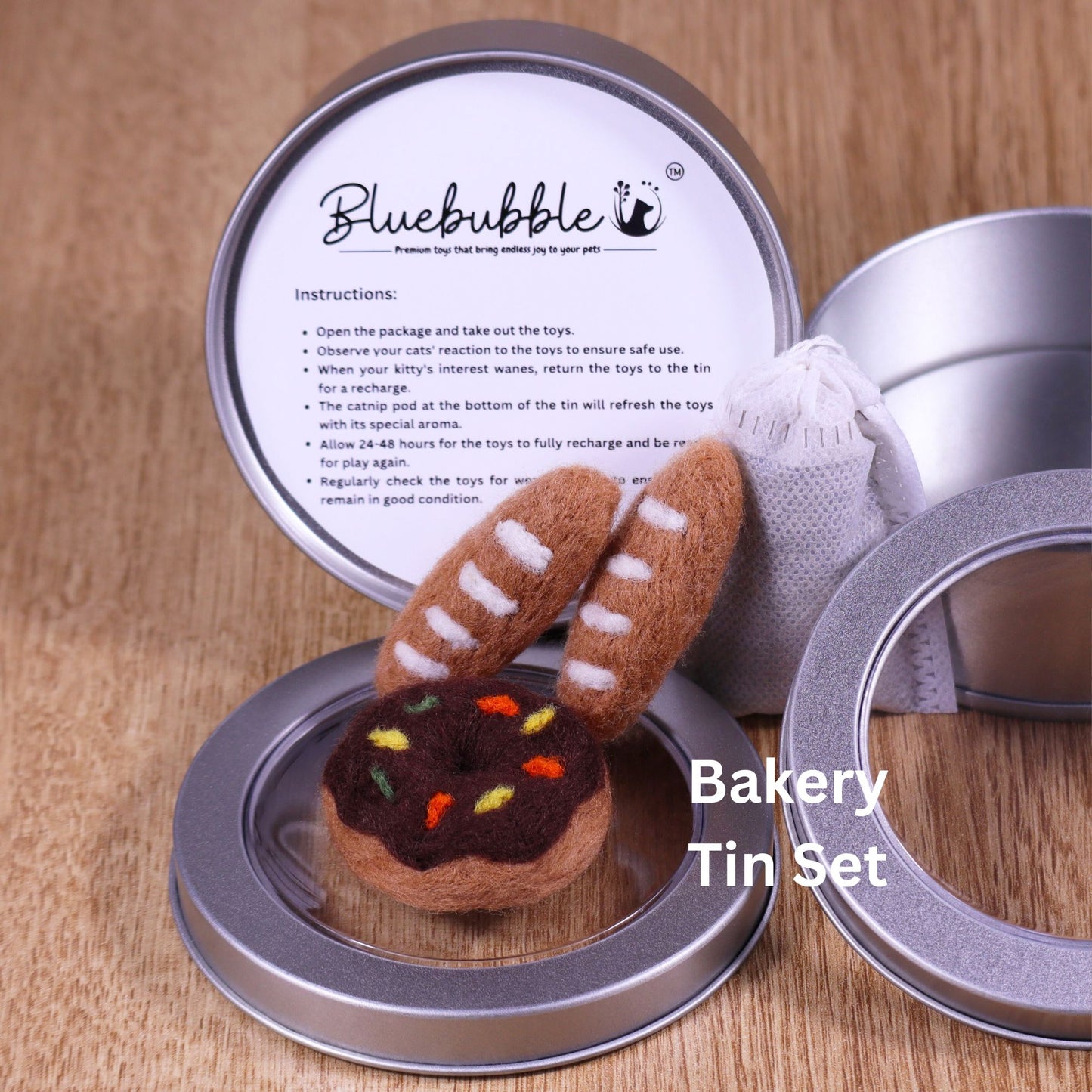 Donutdosen-Set aus Filz