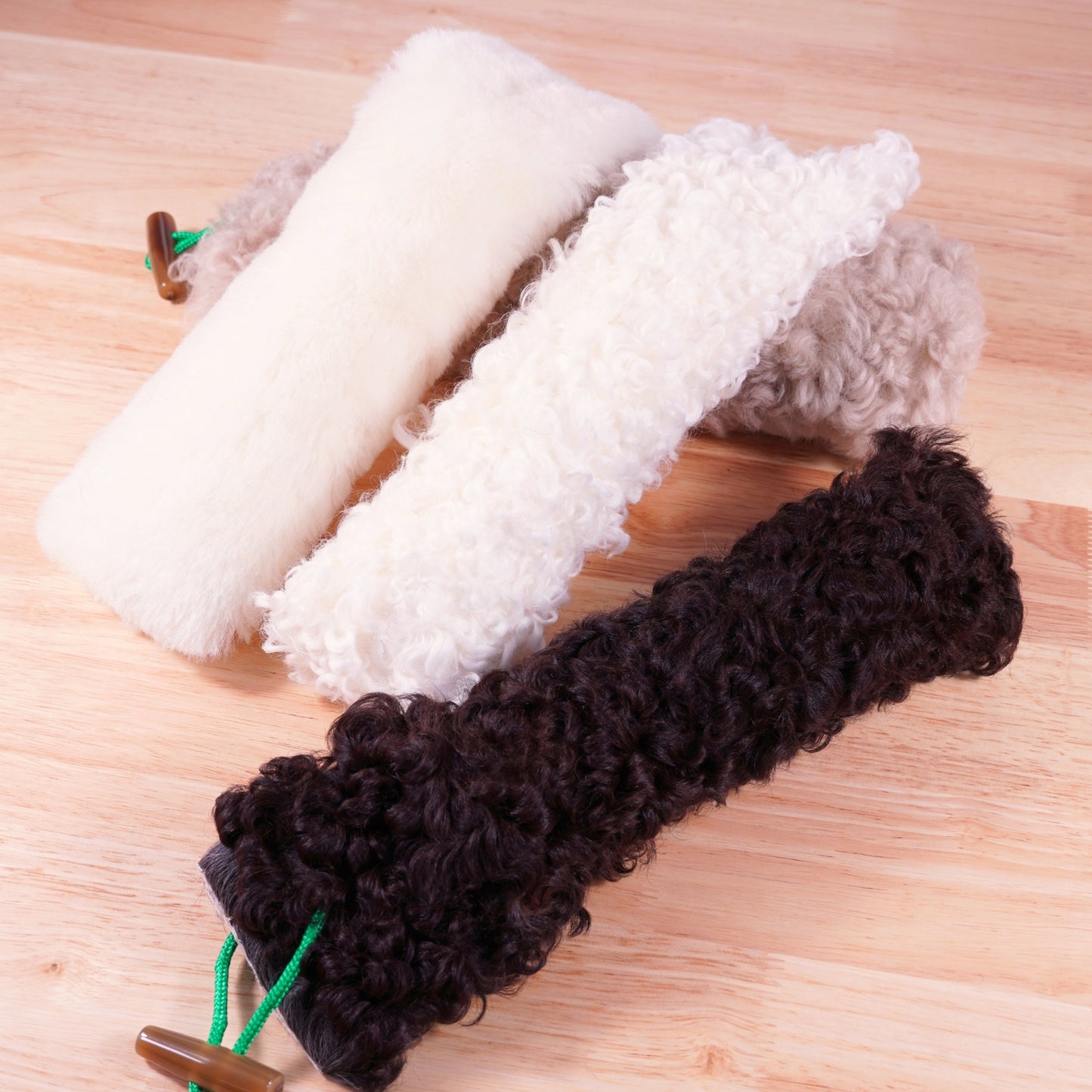 Jumbo Sheepskin Wool Kicker Toy Set