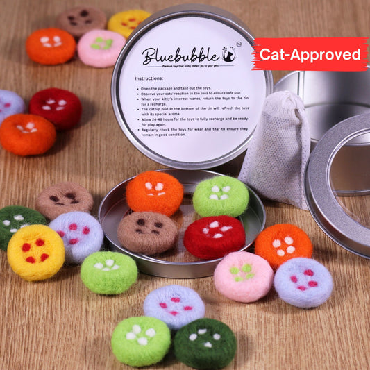 Filzknopf-Dose-Set