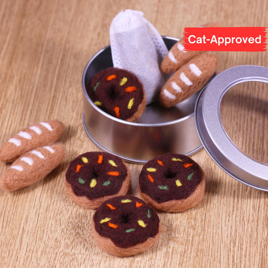 Donutdosen-Set aus Filz