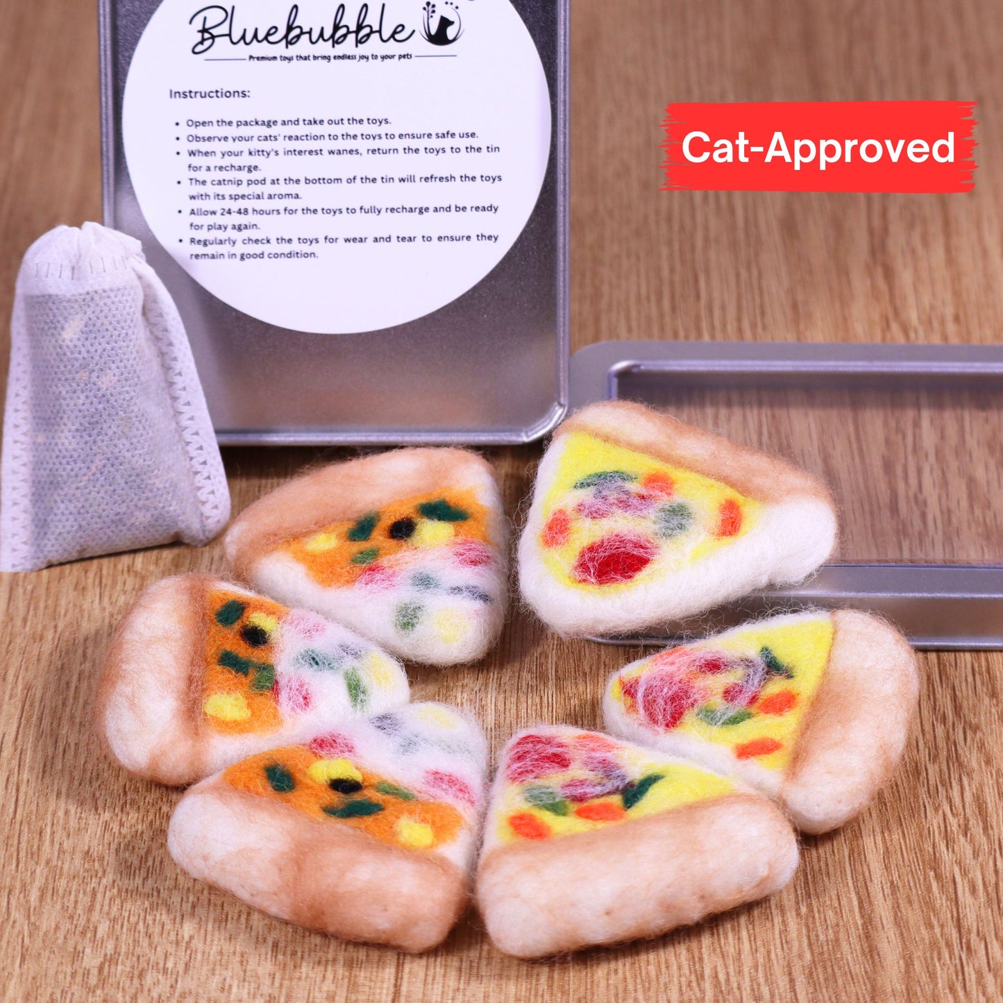 Pizzablech-Set aus Filz