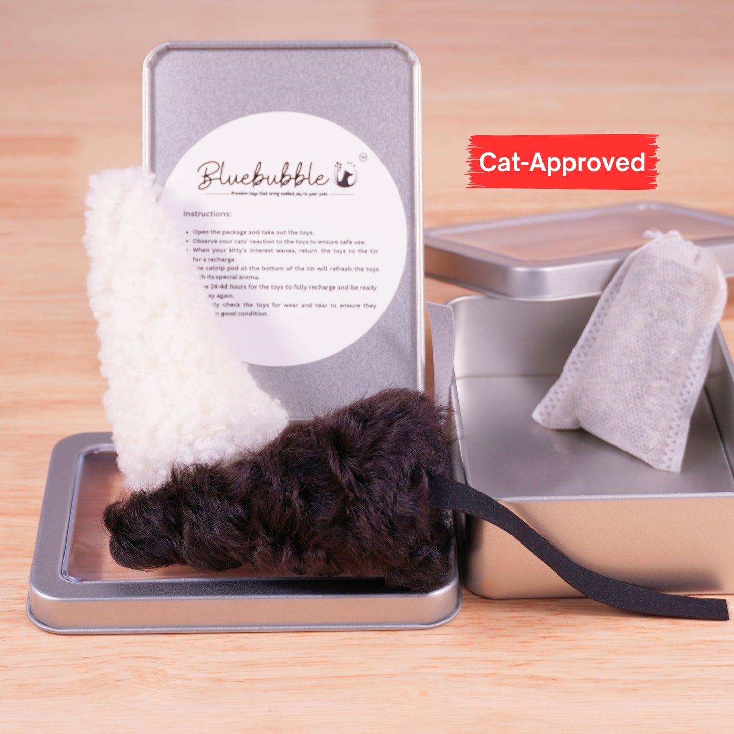 Sheepskin Wool Mouse Cat Toys – Realistic Prey-Inspired Kicker