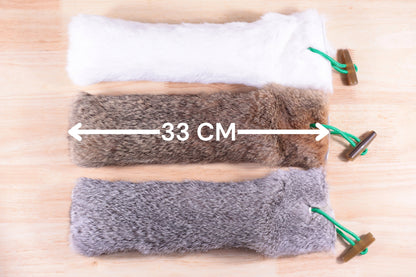 Jumbo Rabbit Fur Kicker Toy Set