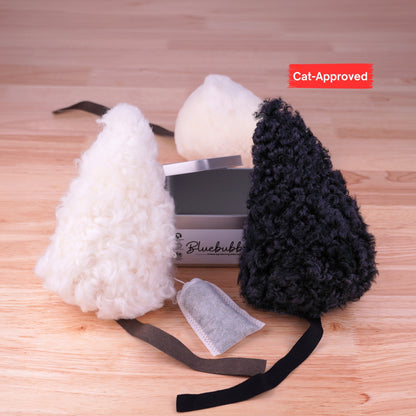 Jumbo Sheepskin Wool Mouse Kicker – Natural Prey Toy for Bunny Kicking