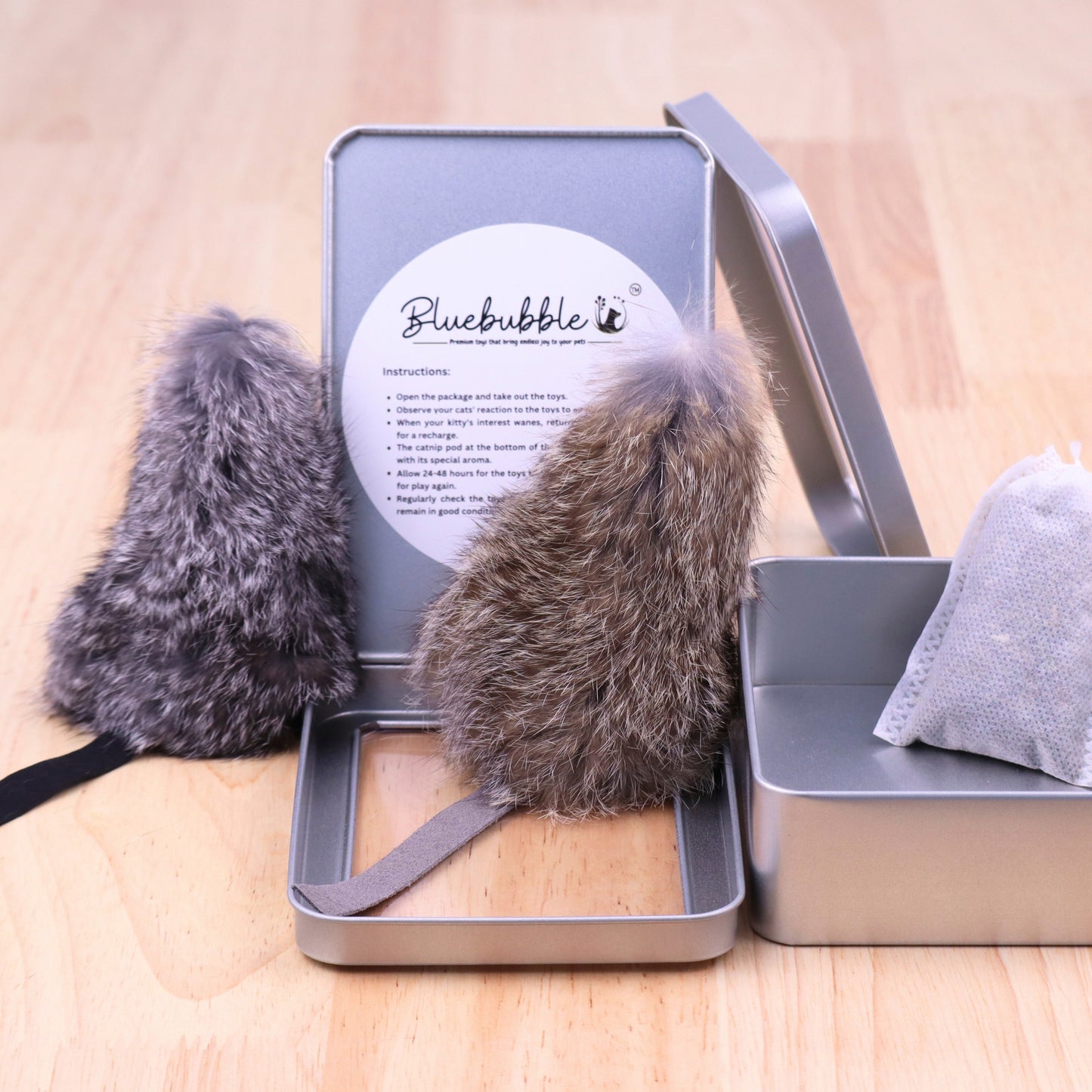 Rabbit Fur Mouse Cat Toys – Realistic Prey-Inspired Kicker