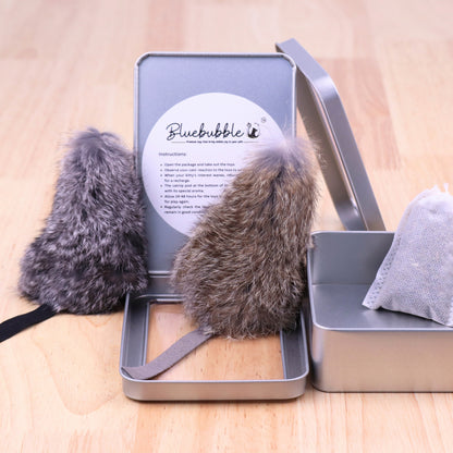 Rabbit Fur Mouse Cat Toys – Realistic Prey-Inspired Kicker