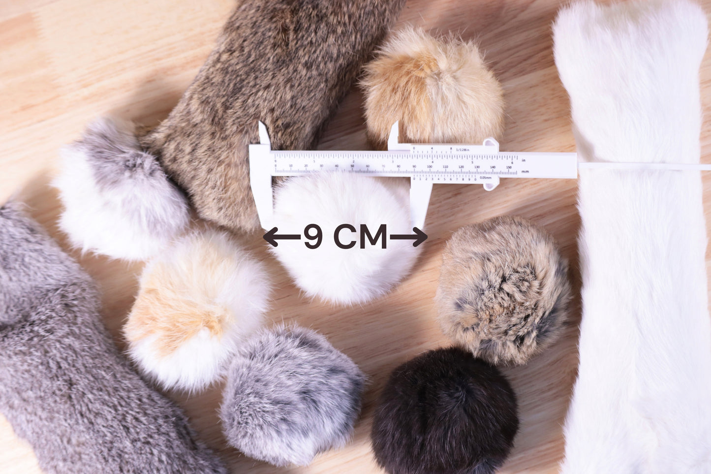 Jumbo Rabbit Fur Kicker Toy Set