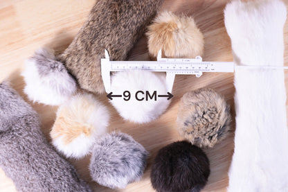 Jumbo Rabbit Fur Kicker Toy Set