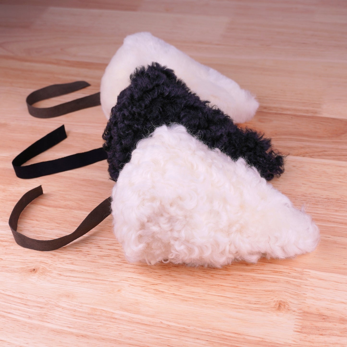 Jumbo Sheepskin Wool Mouse Kicker – Natural Prey Toy for Bunny Kicking
