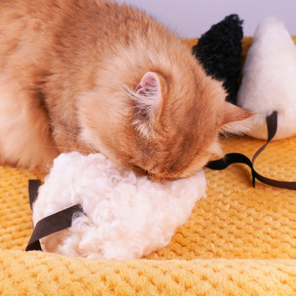 Jumbo Sheepskin Wool Mouse Kicker – Natural Prey Toy for Bunny Kicking