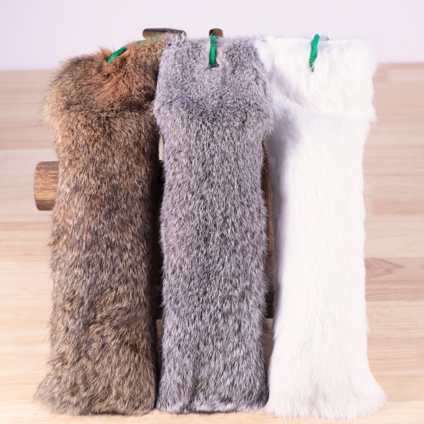 Jumbo Rabbit Fur Kicker Toy Set