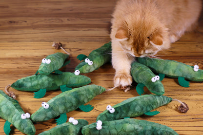 Grüner Krokodil-Katzenminzen-Kicker