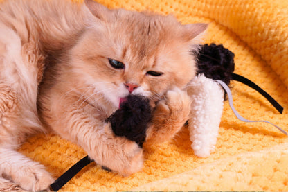Sheepskin Wool Mouse Cat Toys – Realistic Prey-Inspired Kicker