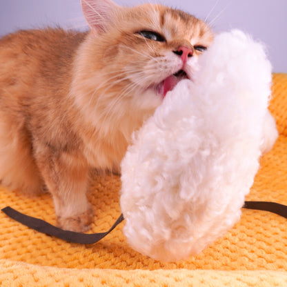 Jumbo Sheepskin Wool Mouse Kicker – Natural Prey Toy for Bunny Kicking