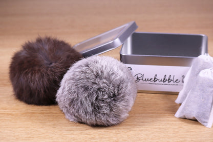 Rabbit Fur Cat Kicker Toy Balls: Natural Triple Attraction with Catnip & Silvervine Fruit