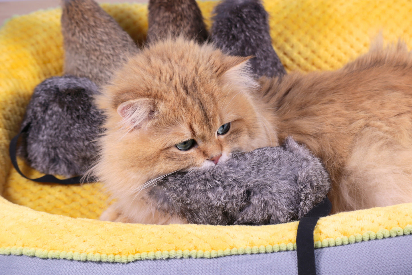Jumbo Rabbit Fur Mouse Kicker