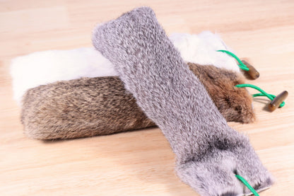 Jumbo Rabbit Fur Kicker Toy Set