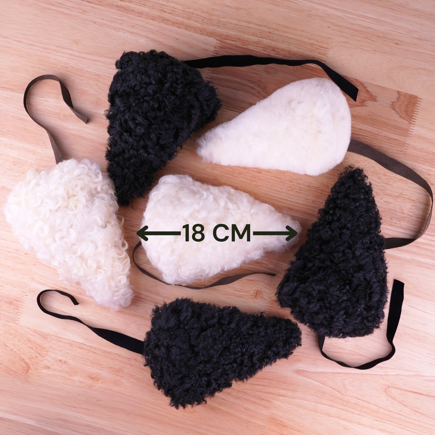 Jumbo Sheepskin Wool Mouse Kicker – Natural Prey Toy for Bunny Kicking