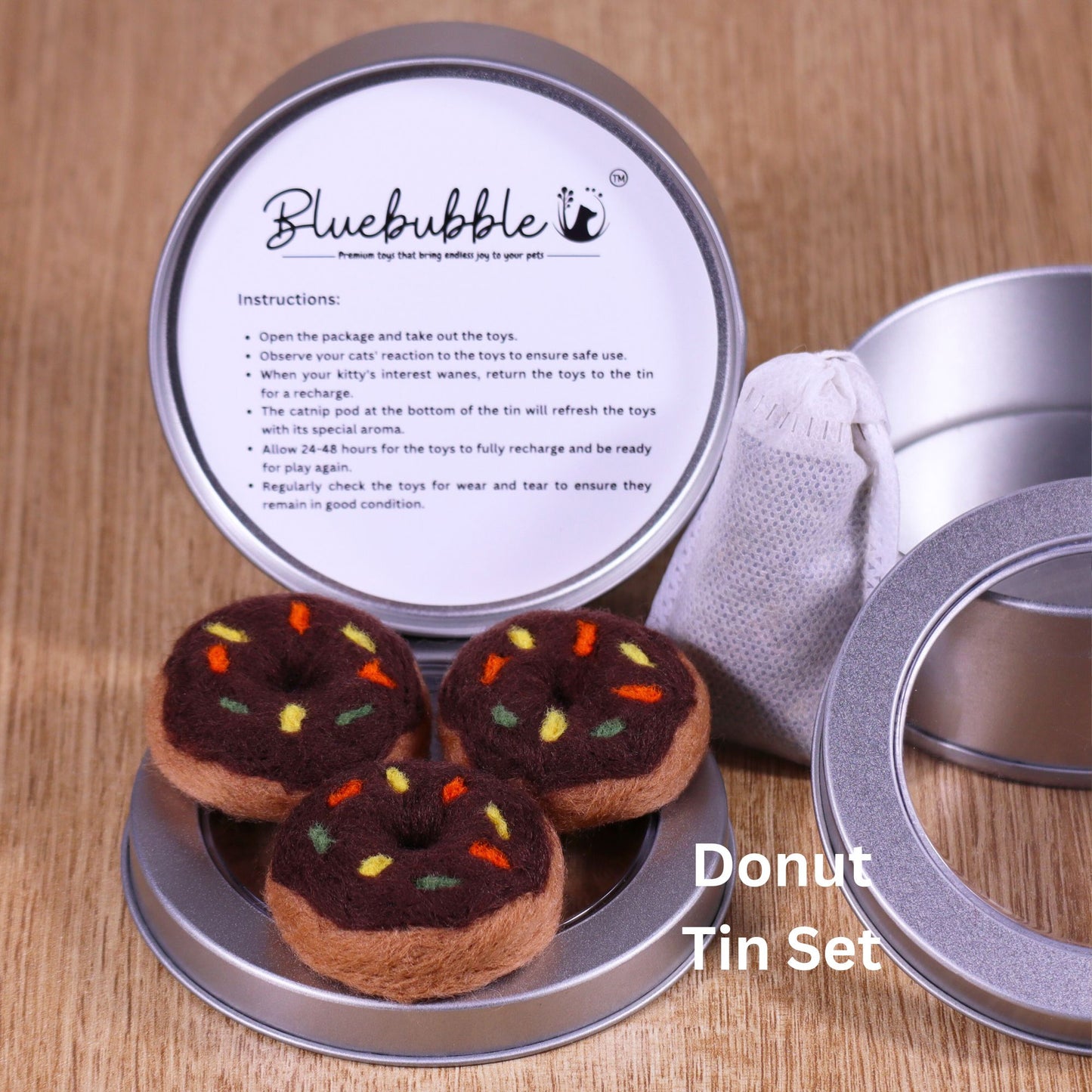 Donutdosen-Set aus Filz