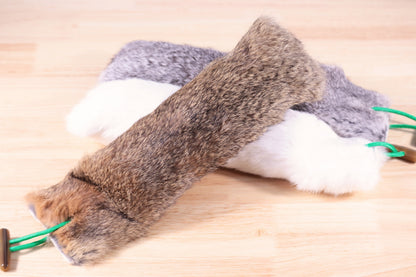 Jumbo Rabbit Fur Kicker Toy Set