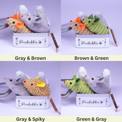 Grand coffret de souris à l'herbe à chat