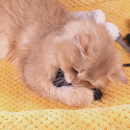 Sheepskin Wool Mouse Cat Toys – Realistic Prey-Inspired Kicker