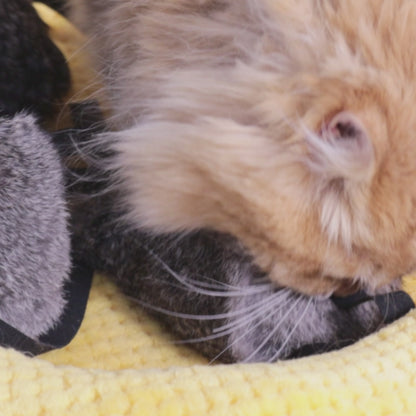 Jumbo Rabbit Fur Mouse Kicker