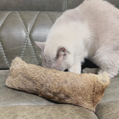 Jumbo Rabbit Fur Kicker Toy Set