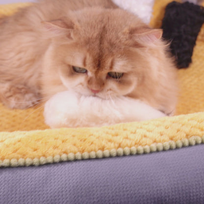 Sheepskin Wool Cat Kicker Toys - With Natural Pheasant Feathers